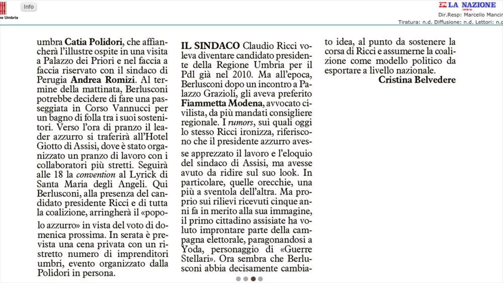 Berlusconi in Umbria per sostenere Ricci - La Nazione